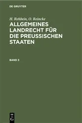 Book cover of Allgemeines Landrecht für die Preußischen Staaten. Band 3 (8th ed.) by A. Achilles