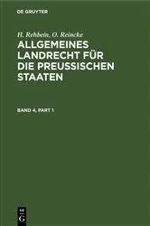 Book cover of Allgemeines Landrecht für die Preußischen Staaten. Band 4 (8th ed.) by Unknown