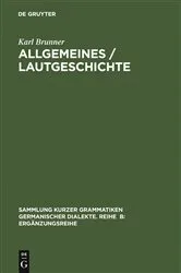 Book cover of Allgemeines / Lautgeschichte (3rd ed.) by Unknown