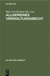 Book cover of Allgemeines Verwaltungsrecht (12th ed.) by Hans-Uwe Erichsen
