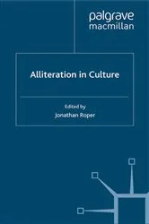 Book cover of Alliteration in Culture by Jonathan Roper