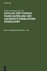 Book cover of Alphabetischer Katalog. A – Epp by Günter Gattermann