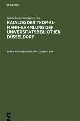 Book cover of Alphabetischer Katalog. Med – Schr by Günter Gattermann