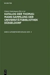 Book cover of Alphabetischer Katalog. Schr – Z by Günter Gattermann