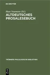 Book cover of Altdeutsches Prosalesebuch by Unknown