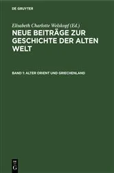 Book cover of Alter Orient und Griechenland by Elisabeth Charlotte Welskopf
