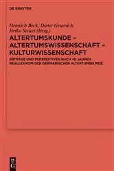 Book cover of Altertumskunde – Altertumswissenschaft – Kulturwissenschaft by Heinrich Beck
