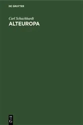 Book cover of Alteuropa (5th ed.) by Carl Schuchhardt
