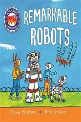 Book cover of Amazing Machines: Remarkable Robots by Tony Mitton