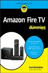 Book cover of Amazon Fire TV For Dummies by Paul McFedries