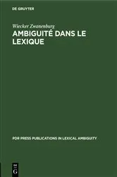 Book cover of Ambiguité dans le lexique by Unknown