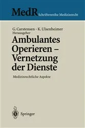 Book cover of Ambulantes Operieren - Vernetzung der Dienste by Gert Carstensen
