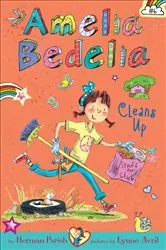Book cover of Amelia Bedelia Cleans Up by Herman Parish