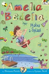 Book cover of Amelia Bedelia Makes a Splash by Herman Parish