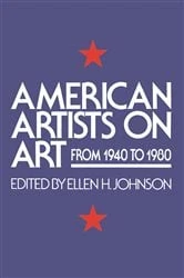 Book cover of American Artists On Art by Ellen H. Johnson