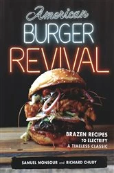 Book cover of American Burger Revival by Samuel Monsour