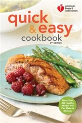 Book cover of American Heart Association Quick & Easy Cookbook, 2nd Edition by N/A