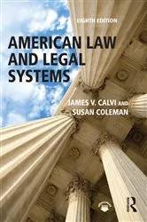 Book cover of American Law and Legal Systems (8th ed.) by James V. Calvi