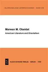 Book cover of American Literature and Orientalism by Marwan M. Obeidat