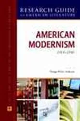 Book cover of American Modernism, 1914-1945 by George Parker Anderson