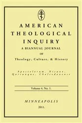 Book cover of American Theological Inquiry, Volume Four, Issue One by Gannon Murphy