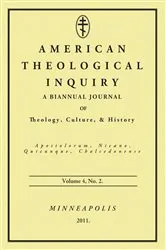 Book cover of American Theological Inquiry, Volume Four, Issue Two by Gannon Murphy