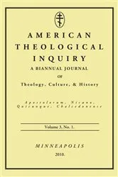 Book cover of American Theological Inquiry, Volume Three, Issue One by Gannon Murphy
