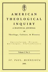 Book cover of American Theological Inquiry, Volume Two, Issue Two by Gannon Murphy