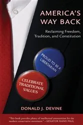 Book cover of America's Way Back by Donald Devine