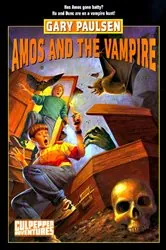Book cover of AMOS AND THE VAMPIRE by Gary Paulsen