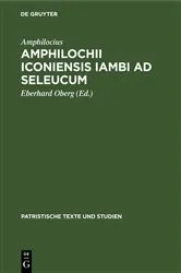 Book cover of Amphilochii Iconiensis Iambi ad seleucum by Amphilocius