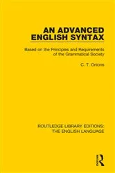 Book cover of An Advanced English Syntax by Unknown