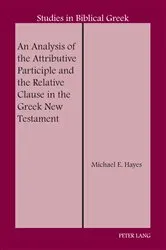 Book cover of An Analysis of the Attributive Participle and the Relative Clause in the Greek New Testament by D.A. Carson