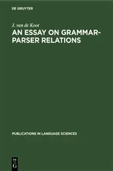 Book cover of An Essay on Grammar-Parser Relations by Unknown