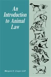 Book cover of An Introduction to Animal Law by Cooper