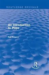 Book cover of An Introduction to Pope (Routledge Revivals) by Pat Rogers