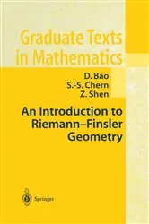 Book cover of An Introduction to Riemann-Finsler Geometry by D. Bao