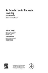 Book cover of An Introduction to Stochastic Modeling, Student Solutions Manual (e-only) by Mark Pinsky