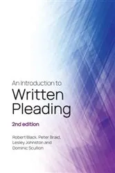 Book cover of An Introduction to Written Pleading (2nd ed.) by Robert Black