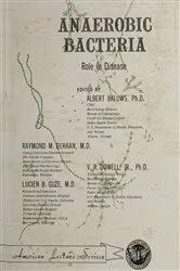 Book cover of Anaerobic Bacteria by Albert Balows