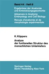 Book cover of Analyse der funktionellen Struktur des menschlichen Unterkiefers by K. Küppers