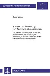 Book cover of Analyse und Bewertung von Kommunikationsleistungen by Daniel Mücke