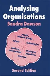 Book cover of Analysing Organisations (2nd ed.) by Sandra Dawson