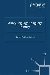 Book cover of Analysing Sign Language Poetry by R. Sutton-Spence