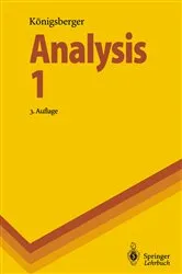 Book cover of Analysis 1 (3rd ed.) by Konrad Königsberger