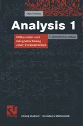 Book cover of Analysis 1 (5th ed.) by Otto Forster