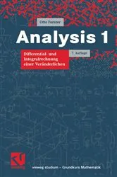 Book cover of Analysis 1 (7th ed.) by Unknown