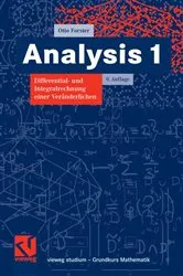 Book cover of Analysis 1 (9th ed.) by Unknown