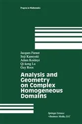 Book cover of Analysis and Geometry on Complex Homogeneous Domains by Unknown