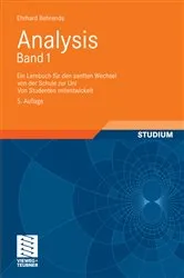 Book cover of Analysis Band 1 (5th ed.) by Unknown